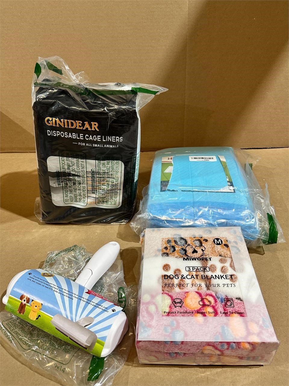 New Pet item lot, covers, liners, hair removal