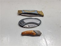 (3) Assorted Pocket Knives