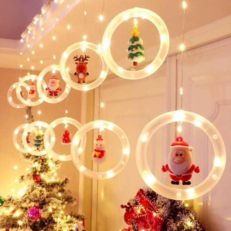 BLOOMWIN Window Lights Christmas Decor Ring
