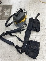 Tool Belt & Shop Vac. (works)(smoke damage)