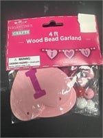 Wood bead garlands
