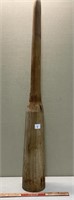 INTERESTING ANTIQUE WOODEN MASHER 4 X 33 INCHES