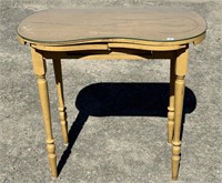 GLASS TOP KIDNEY SHAPE SEWING TABLE