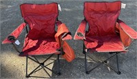 TWO FOLDING CHAIRS WITH CASE