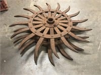 Iron Rotary Hoe / Cultivator  Wheel Welded