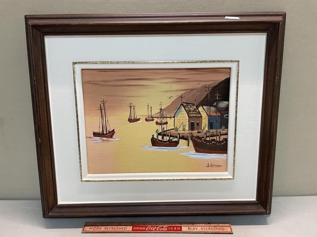 NICELY FRAMED SIGNED PAINTING