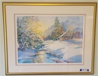 Watercolor Print by Rose Edin, signed, 47/550