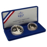 1986 2 Coin Statue of Liberty Proof Set