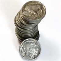 (40) Buffalo Nickels with Dates