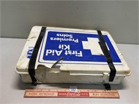 VINTAGE FIRST-AID KIT CASE AND CONTENTS