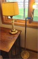 Metal Table Lamp & Metal Floor Lamp