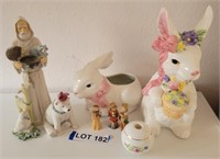 Misc. Figurines including: Bunnies & More