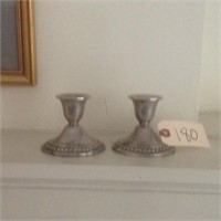 2 piece candle stick - sterling