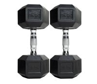 CAP Barbell Coated Hex Dumbbell Weights, Pair