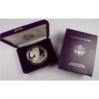 1986 US Silver Eagle Proof in OMB