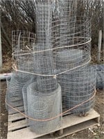 Pallet of assorted mesh for cage building or