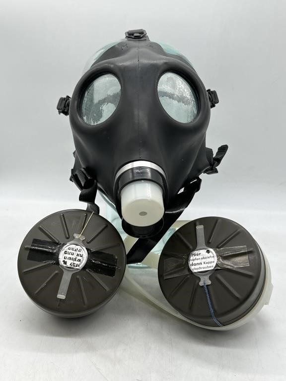 Vintage German Zivilschutzfilter Gas Mask