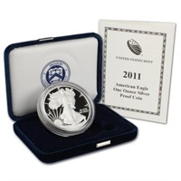 2011 Proof US Silver Eagle in OMB