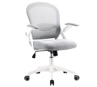 G GERTTRONY Office Chair Office white grey