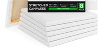 Areteza 12x12" classic stretched canvases 8pk