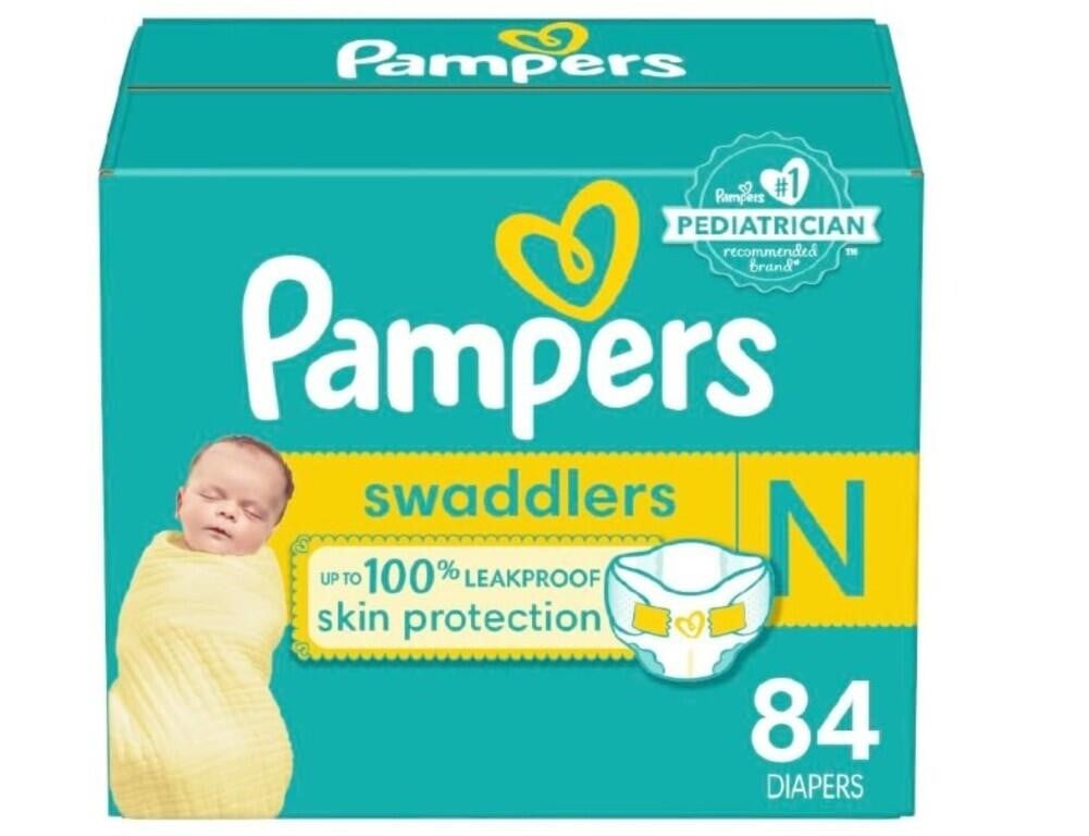Pampers Swaddlers Diapers Newborn 84CT