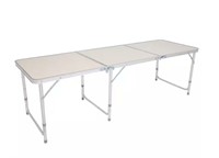 Aluminum Alloy Portable Folding Table White Outdoo
