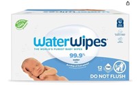 WaterWipes Plastic-Free baby wipes 12pk