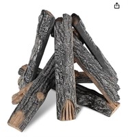 VEVOR 8 Pcs Oak Logs, Gas Fireplace