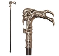 36" Skull Dragon Claw Metal Cane stick see pic 2