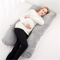 ComfyPro Pregnancy Pillow + Removable Velvet Cover