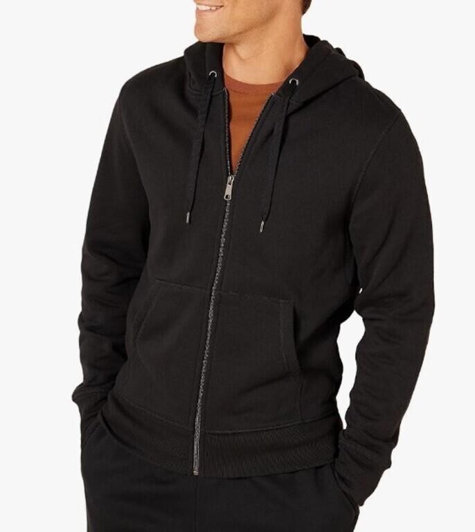 Amazon Essentials Mens Full-Zip hoodie med blk