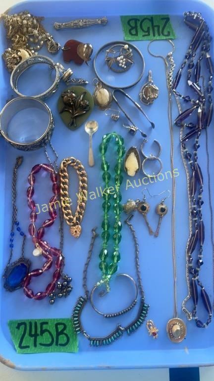 Glass Bead Necklaces, Faceted Aquamarine