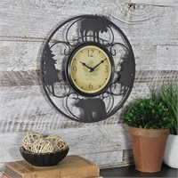 FirsTime & Co. Wildlife Wire Wall Clock, 11"
