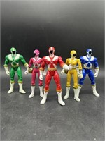 1999 Bandai Power Ranger Action Figures (Set of 5)