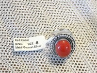 Red Coral Ring         AJ1183
