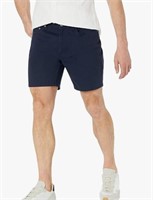 Amazon Essentials slim 5pocket shirt 7" navy 33