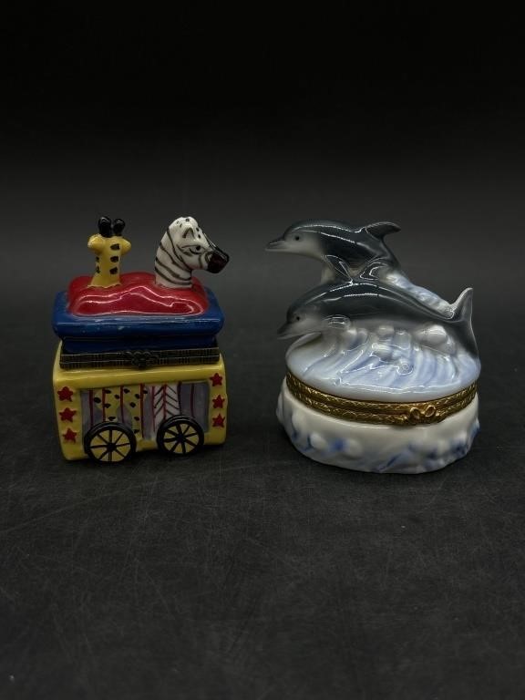 Vintage Porcelain and Ceramic Trinket Boxes
