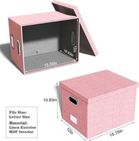 Oterri Portable File Storage Organizer Box