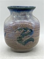 Vintage Pottery Vase 6" by Carol Thompson Owen