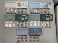5 UNCIRCULATED COIN SETS 1991,1992,1993(2),1994