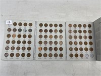 BOOK WITH 1941-1974 WHEAT & LINCOLN MEM. PENNIES