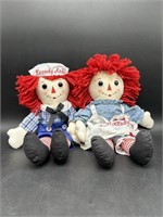 Pair of Raggedy Ann & Andy Plush Dolls
