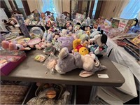 LOT OF DISNEY PLUSH CHARACTERS AND TOYS