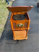 Timsen vintage record player and radio