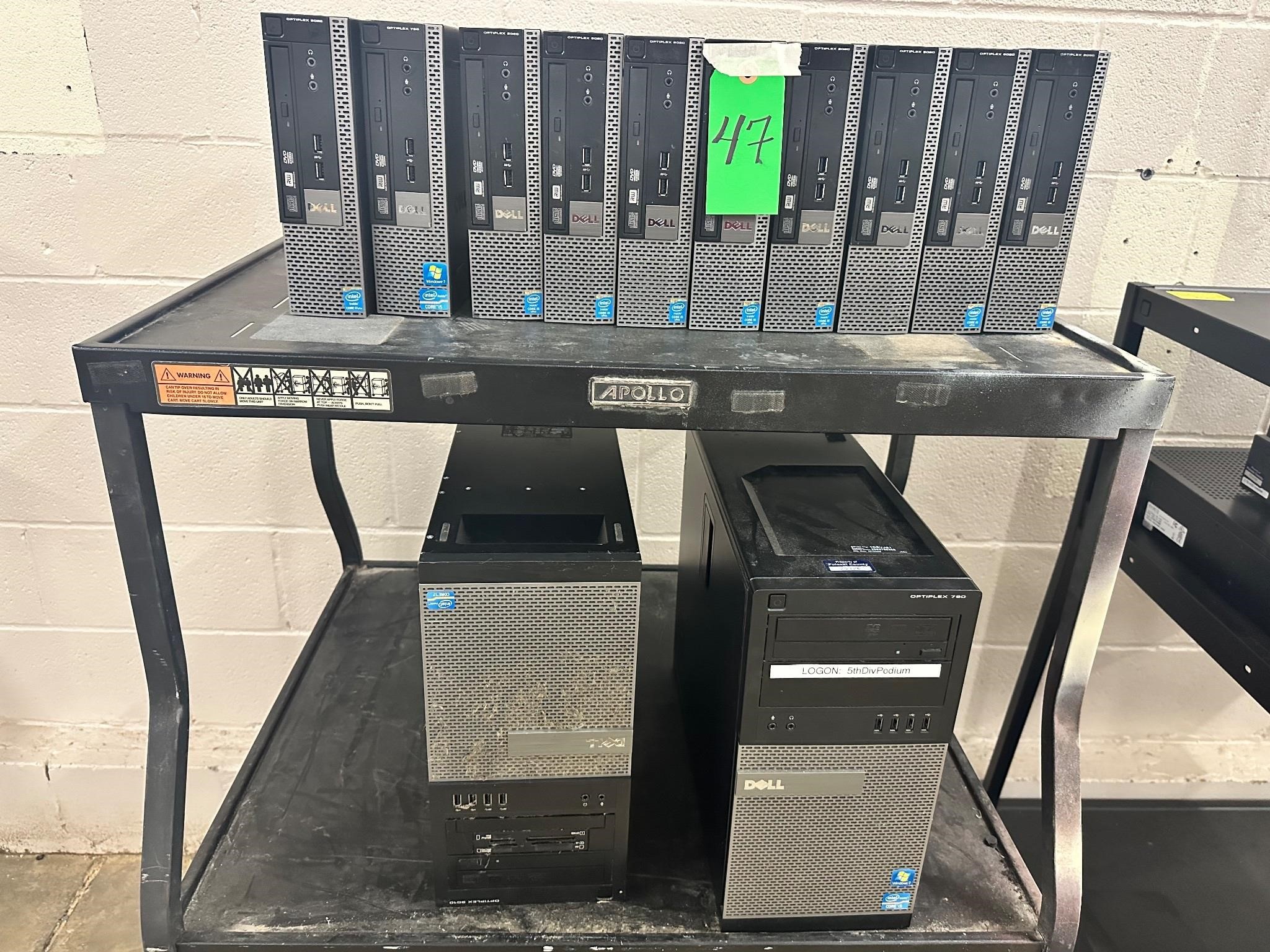 11 Dell Computers (Cart NOT Included)