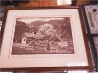 Carson Donnell woodblock print titled "New