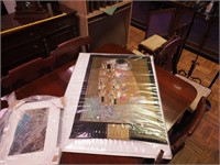 Two unframed pieces of Klimt posters titled "The