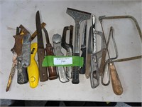 Group of Cutters, Saws, Scrappers