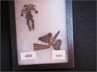 Sterling pin of scarecrow with bird and an