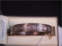 Sterling silver bangle bracelet Made in Ireland